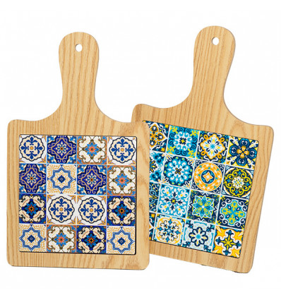 /TB 1718 Sottopentola 18,5x30,5 2sogg. legno chiaro