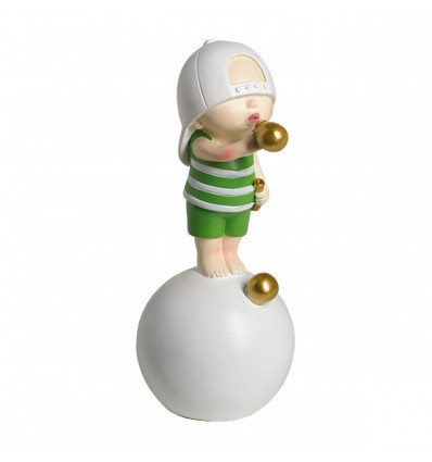 TB 1741 Ragazzo Bubble su palla 7x16 res. bianco/verde