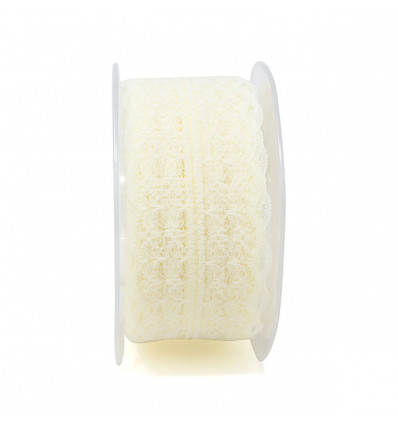 P1042 Pizzo nylon simm. mm42x25mt AVORIO35
