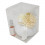 CM-152 Puffo profum.BIANCO d9x10h c/dalie col+fragr. c/scat.pvc