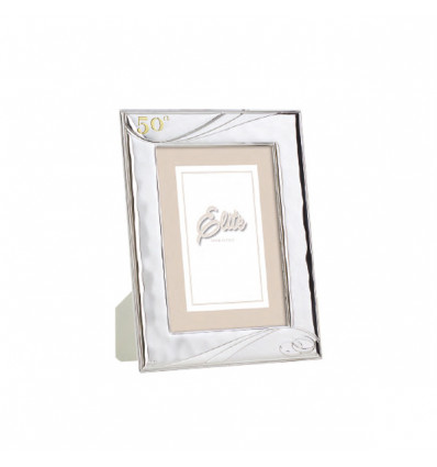 E6441/13B Cornice 13x18 50ø fascia riga bianca retro bianco