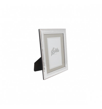 E6433/10 Cornice 10x15 DOPPIE PERLINE arg. retro legno