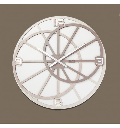 D3092 Orologio legno raggi d. 60 OLMO/GRIGIO/TORTORA