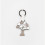 TKSP/184 Portachiavi smalto ALBERO D/VITA bianco/beige