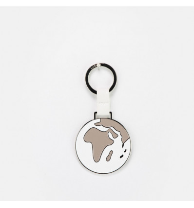 TKSP/189 Portachiavi smalto MONDO bianco/beige