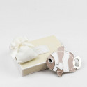 TPP/526 Apribottiglie calam. PESCIOLINO bianco/beige c/ast e sacch.