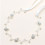 CM-11970 Coroncina con perle e fiorellini strass c/13879
