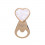 TPP/575 Apribott. CUORE bianco/oro NO SCATOLA