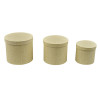 1325001 Tris scatole CILINDRO avorio (16x15+20x18+23x20)
