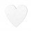 CK6241-88W Cuore grande 3x3 legno BIANCO