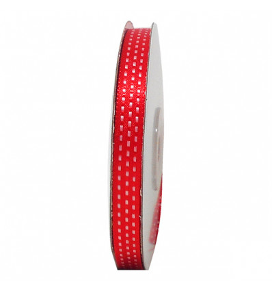 PUNTO10-RS Rotolo raso puntinato mm10x25yds ROSSO  (A05390)