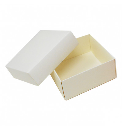BOX34-PN Scatola cartone 10x10x4,5 PANNA