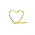 CM-24161 Portamemo/segnaposto cuore 3x2 met. DORATO