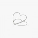 CM-24162 Portamemo/segnaposto cuore 3x2 met. ARGENTATO