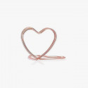 CM-24163 Portamemo/segnaposto cuore 3x2 met. ORO ROSA