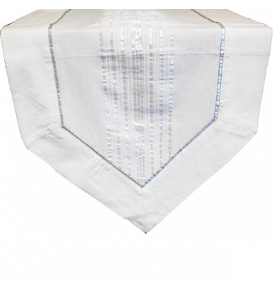 /7007771/0001 Centrotav. 45x150 Tillery panna argento righe