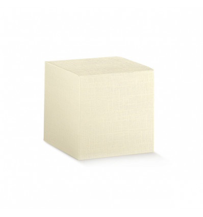 43136 Astuccio cm8x8x8 pieghevole SETA AVORIO (PAP 21)