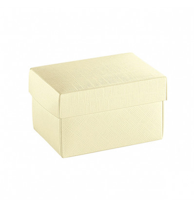 43059 Astuccio cm10x10x12 f.do+cop. SETA AVORIO (PAP 21)