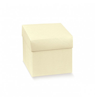 13294C Astuccio cm25x25x30 f.do+cop. SETA AVORIO (PAP 20)