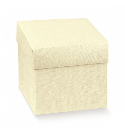13316C Astuccio cm34,5x34,5x40 f.do+cop. SETA AVORIO
