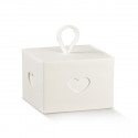 16919C Scatola 9x9x6,5 c/cuore e cordoncino WHITE