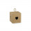35946C Cubo 5x5x5 c/cuore e cordoncino AVANA