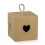 35950C Cubo 10x10x10 c/cuore e cordoncino AVANA (PAP 21+T)