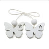18609M Set 12 fiocchi c/2 farfalle legno BIANCO
