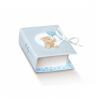 17845C Scatolina book 7x6x3 orsetto AZZURRO (PAP 21)