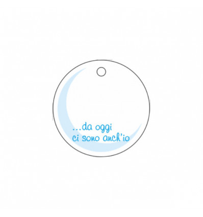 FFTAG0019 Tag t.do d.4 ci sono anch'io CIELO (conf.350pz)