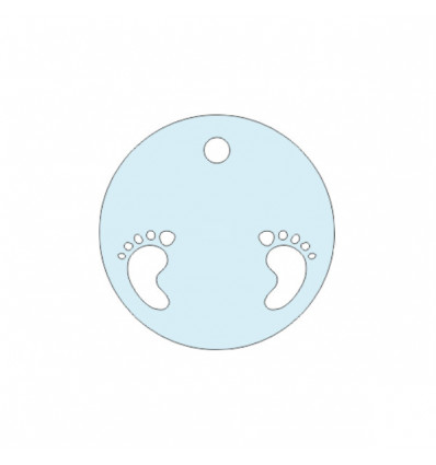 FFTAG0059 Tag t.do d.4,5 piedini traf. CIELO (conf.240pz)