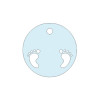 FFTAG0059 Tag t.do d.4,5 piedini traf. CIELO (conf.240pz)