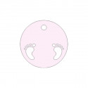 FFTAG0060 Tag t.do d.4,5 piedini traf. ROSA (conf.240pz)