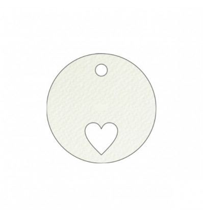 FFTAG0061 Tag t.do d.4,5 modigliani cuore AVORIO(conf.240pz)