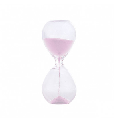 1172023 Clessidra gde h13 5min sabbia ROSA