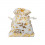 K5103-ORO Sacchetto 9x11 grezzo con rose ORO
