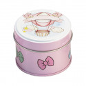 LD6 Scatolina latta d.6,5x5h rosa dec. MONGOLFIERA