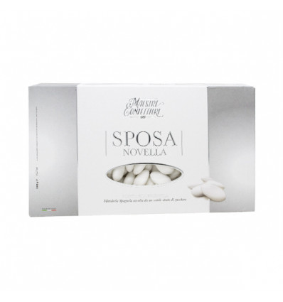 SPONOVB Confetti MANDORLA Sposa Novella BIANCO