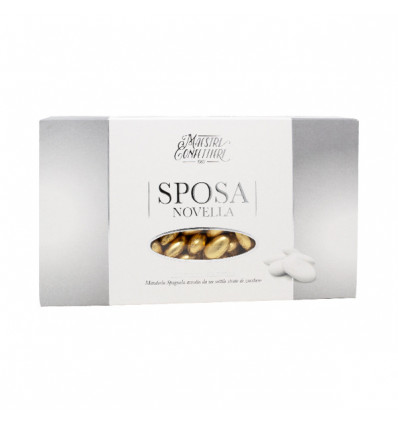 DORMAN500 Confetti MANDORLA Sposa Novella ORO INCARTO