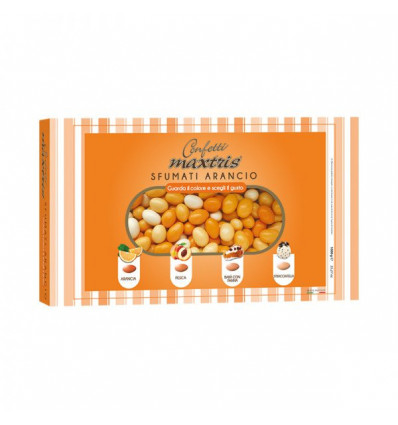 MAXSFUA Confetti SFUMATI ARANCIONE ciocomandorla maxtris