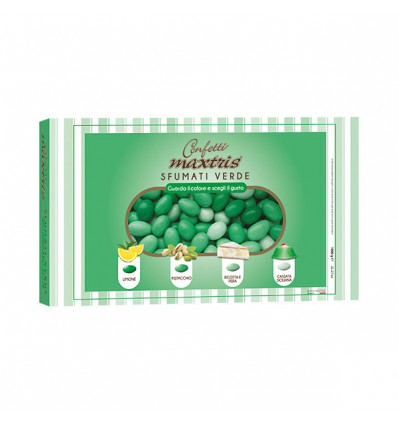 MAXSFUV Confetti SFUMATI VERDE ciocomandorla maxtris