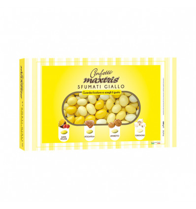 MAXSFUG Confetti SFUMATI GIALLI ciocomandorla maxtris