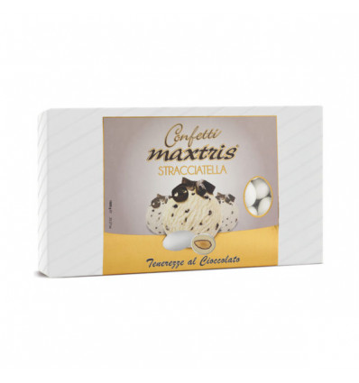 MAXSTRA Confetti STRACCIATELLA ciocomandorla maxtris BIANCO