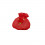 /8568-RO Sacch.10x11 c/fiore ROSSO