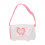 /CK1560-R Borsetta stoffa manico pois ROSA
