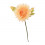 /CK1729-PS Fiore stoffa stella c/foglie PESCA