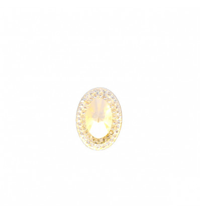 /CK1912 Strass plastica ovale 1.8x1.3 DORATO