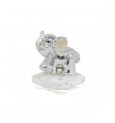 /30364 Elefante arg/avorio s/bs cristallo
