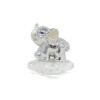 /30364 Elefante arg/avorio s/bs cristallo