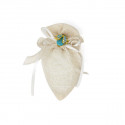 /751X136 Sacch.a goccia ORO c/fiocco e coccinella